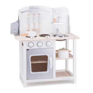 Ξύλινη Κουζίνα Bon Appetit White/Silver New Cl. Toys