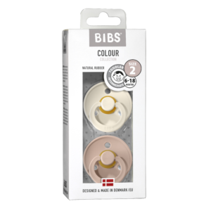 Bibs Πιπίλες Καουτσούκ 6-18m Ivory Blush 2τμχ