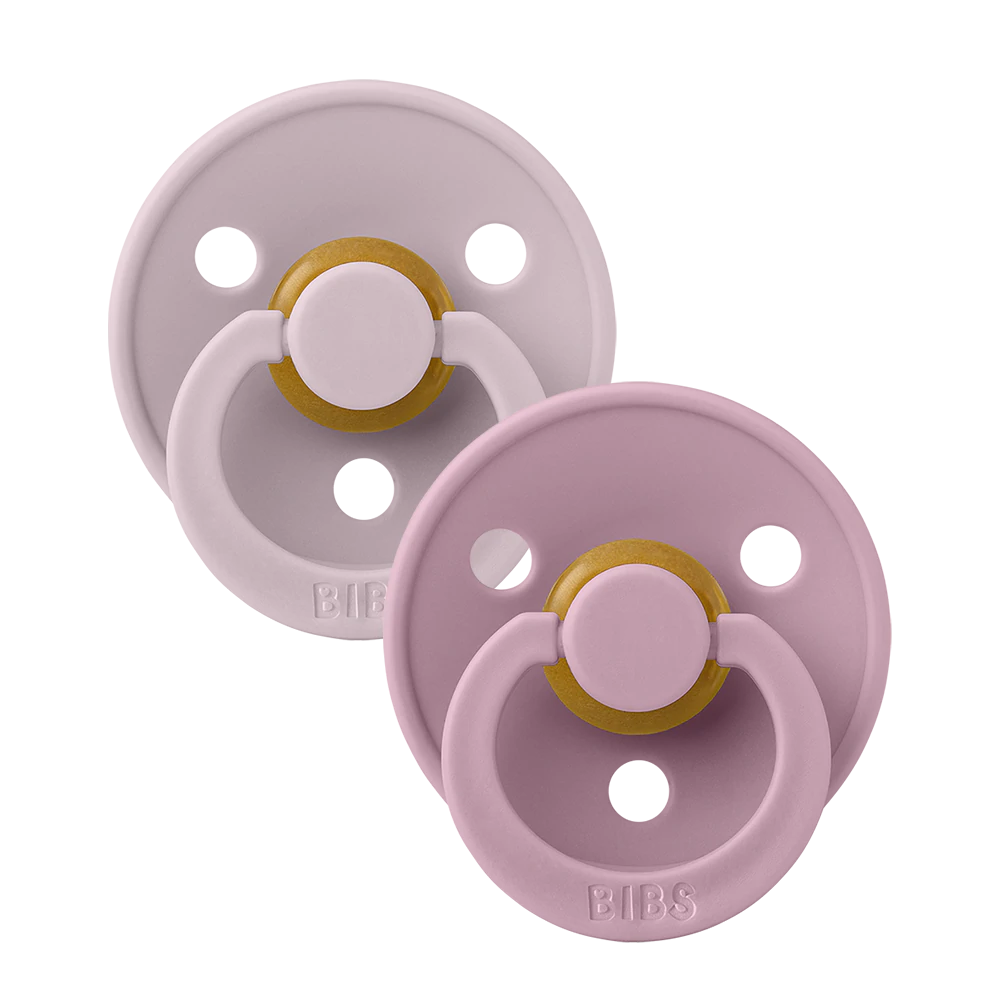 Πιπίλες Bibs Colour 2 Pack Dusky Lilac/Heather 0-6μηνών