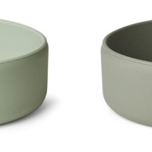 Μπωλ Σιλικόνης Σετ 2 Τεμ Liewood Damina Dusty mint/faune green mix