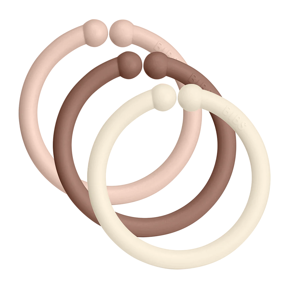 Κρίκοι 12 Pack Bibs Blush/Woodchuck/Ivory