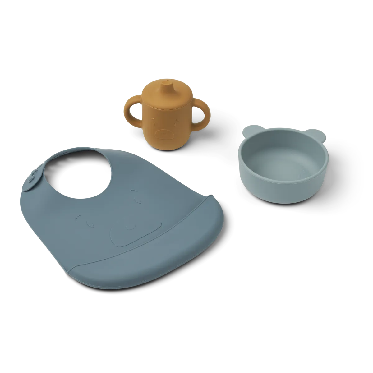 Σετ Φαγητού Σιλικόνης Mr bear blue multi mix Liewood