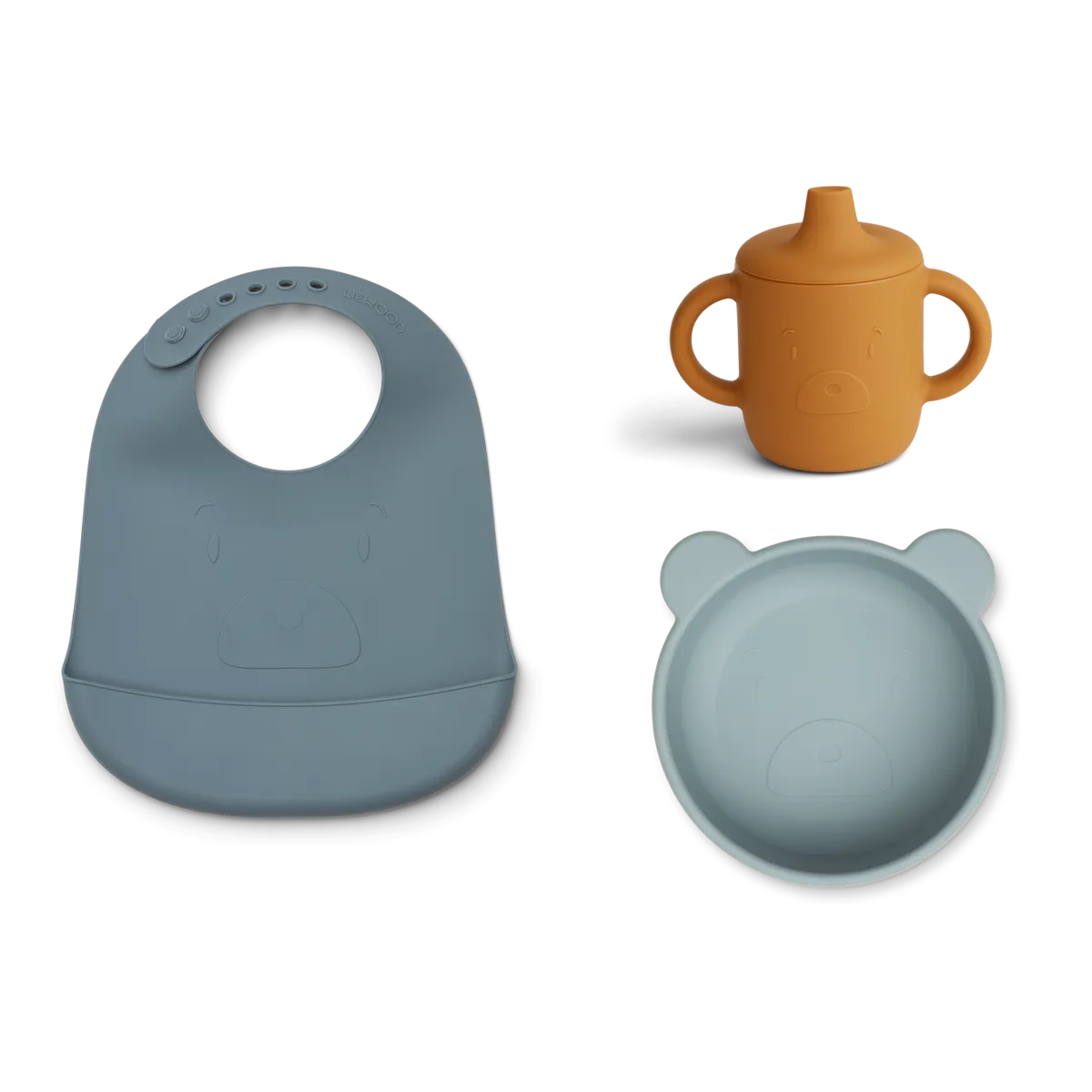 Σετ Φαγητού Σιλικόνης Mr bear blue multi mix Liewood - Image 3
