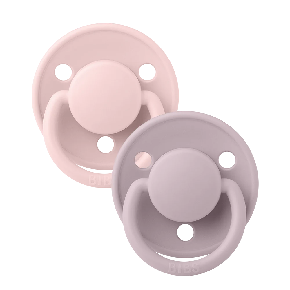 Πιπίλες Σιλικόνης Bibs De Lux 2 Pack Blossom/ Dusty Lilac One Size
