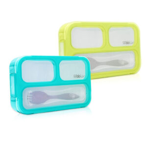Δοχείο Φαγητού με Κουτάλι Bbluv Bento Box Aqua - Image 3