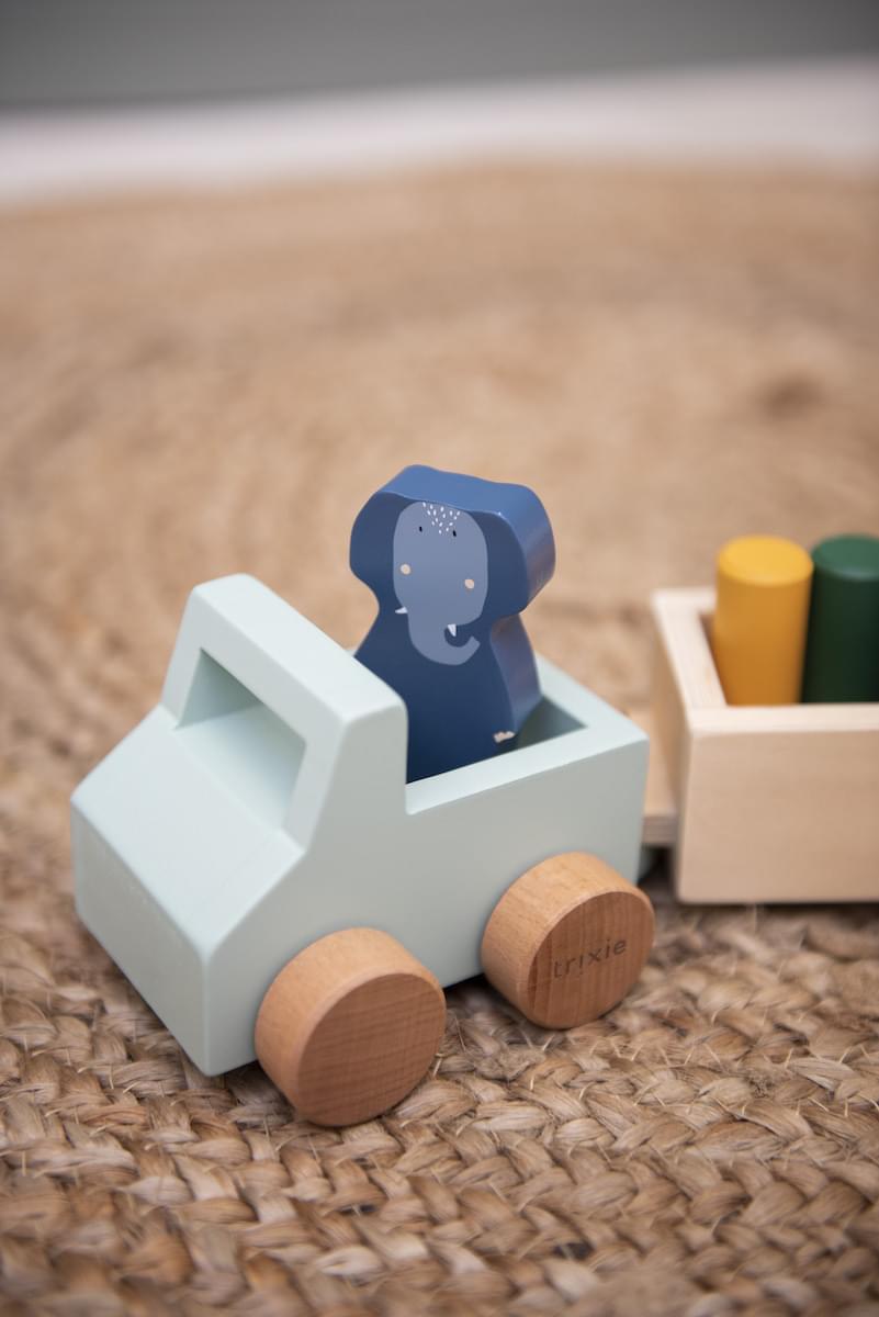 Trixie Ξύλινο ρυμουλκούμενο όχημα με ζωάκια - Image 2