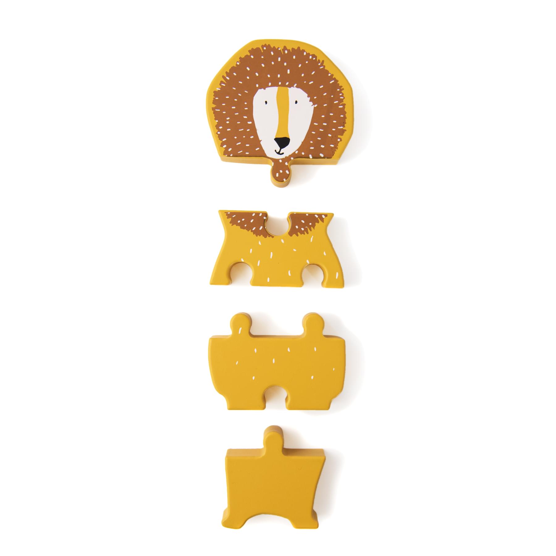 Trixie Ξύλινο Παζλ 4τμχ Mr Lion - Image 3