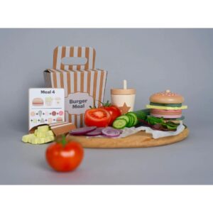 Jabadabado Σετ ξύλινο στοιβαζόμενο Burger σε πακέτο - Image 4