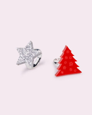 Christmas Red Tree Rings