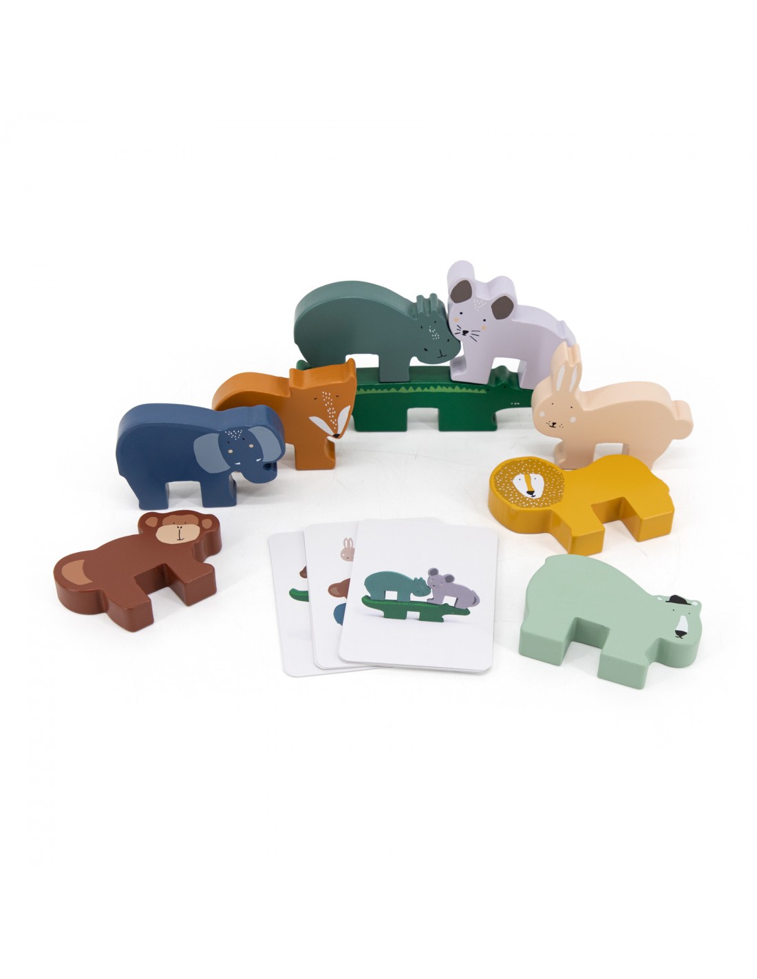 Trixie WOODEN ANIMAL STACKING GAME