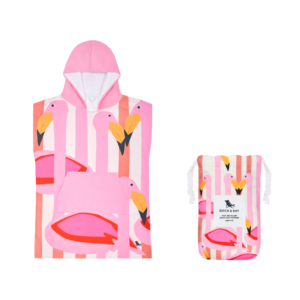 Dock & Bay Παιδικό πόντσο 6-10 ετών Flamboyant Flamingos