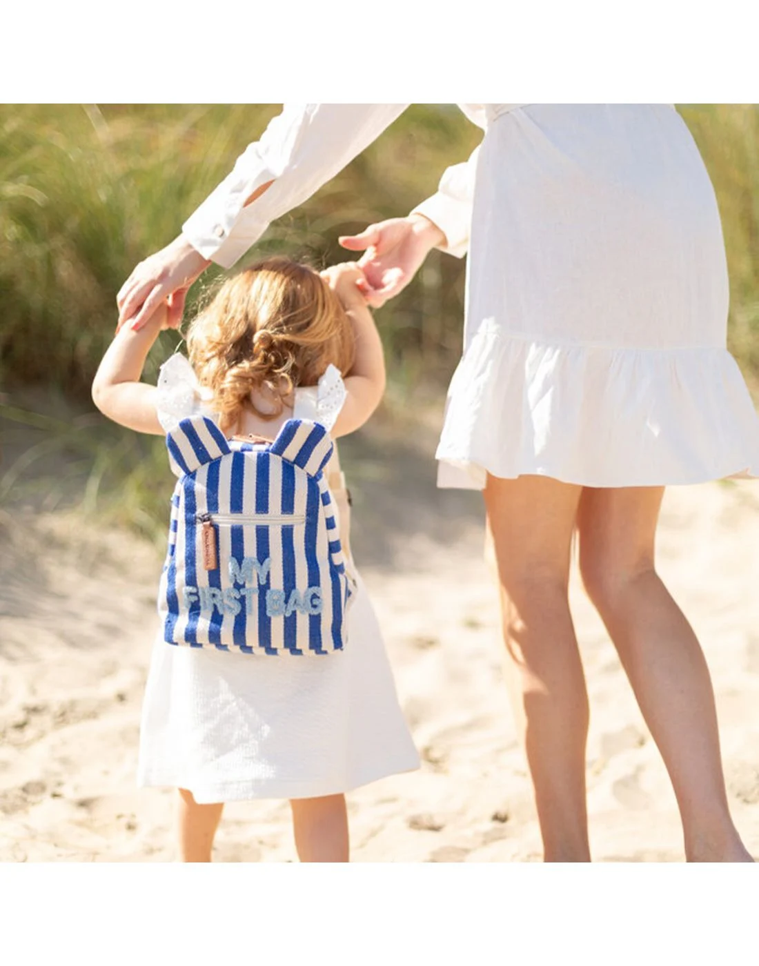 Σακίδιο Πλάτης Kids My First Bag Stripes Electric Blue Light Blue - Image 4