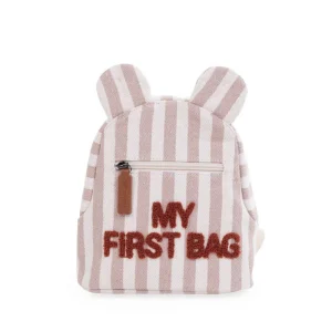 Σακίδιο Πλάτης Kids My First Bag Stripes Nude Terracotta