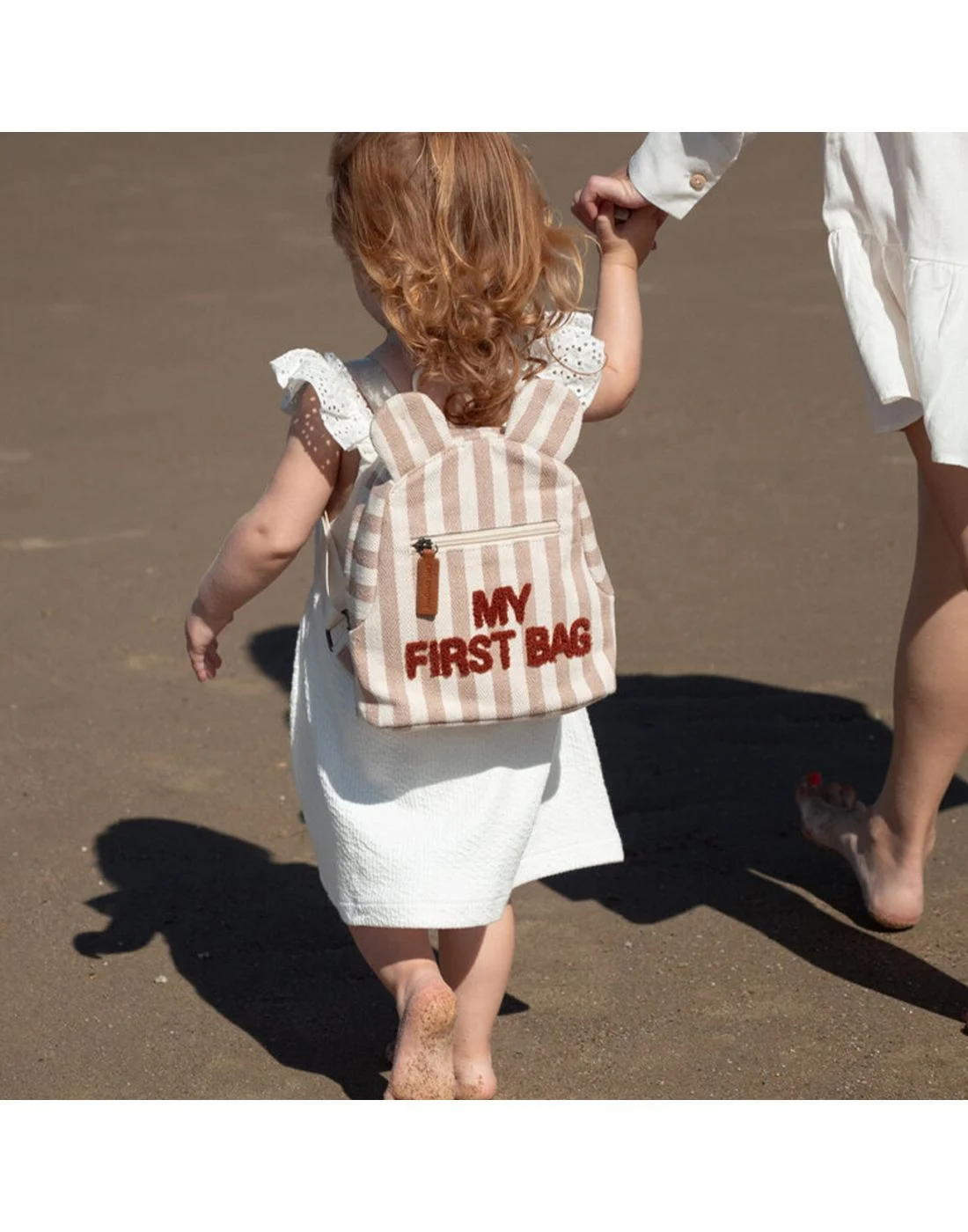 Σακίδιο Πλάτης Kids My First Bag Stripes Nude Terracotta - Image 2