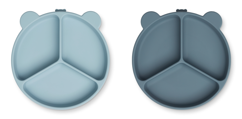 Πιάτα Σιλικόνης Με Χωρίσματα Liewood Stacy Blue - Image 3