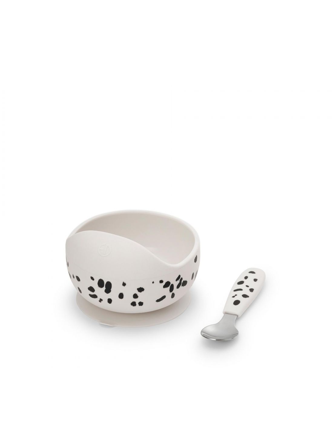 Σετ Μπωλ-Κουταλάκι Elodie Με Αντιολισθητική Βάση Dalmatian Dots 2 τμχ