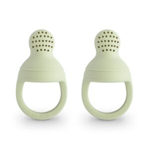 Mushie Silicone Fresh Food Feeder 2pack Sage