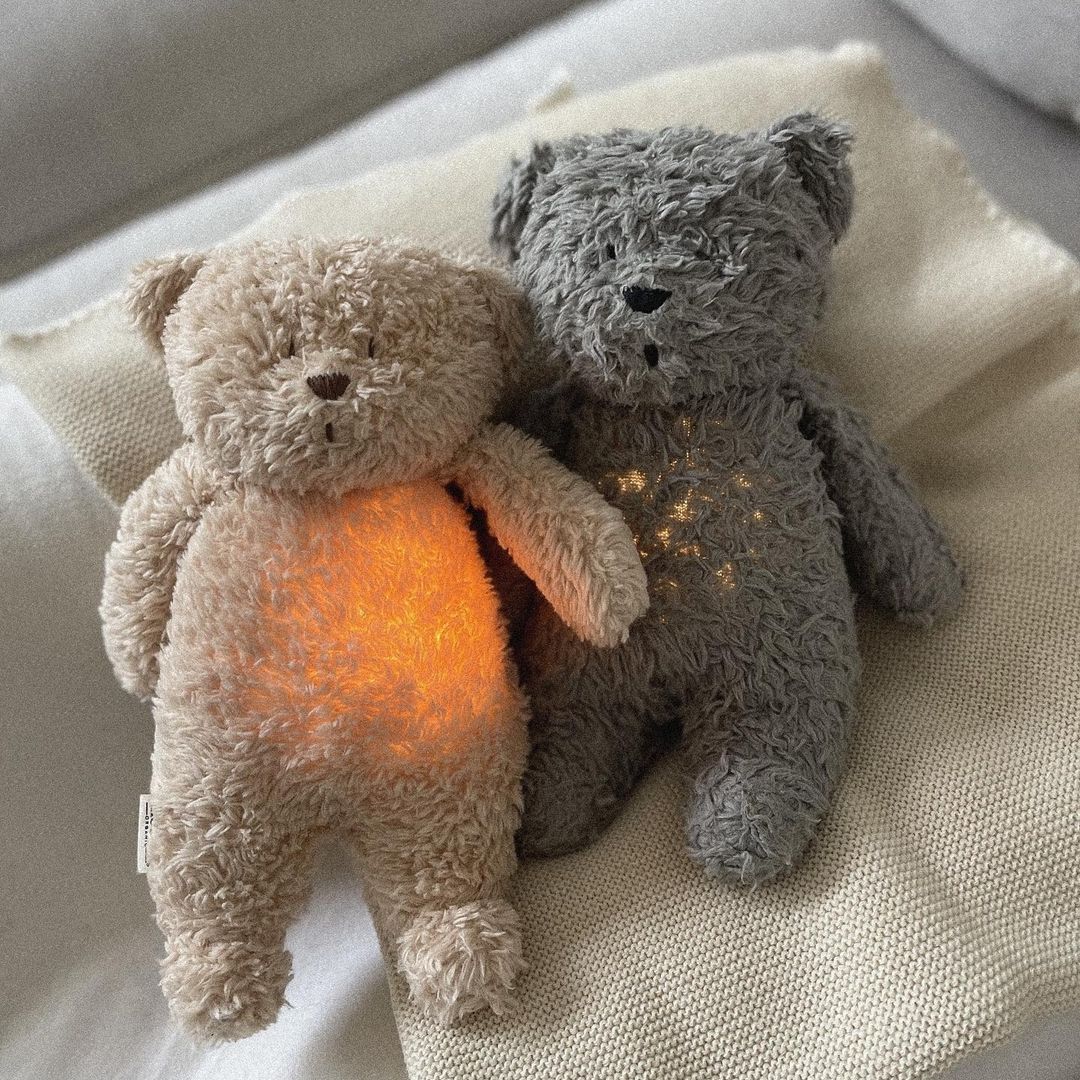 MOONIE Επαναφορτιζόμενο βοήθημα ύπνου με αισθητήρα κλάματος από οργανικό βαμβάκι Gray - Image 3