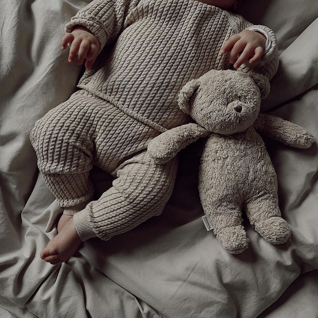 MOONIE Επαναφορτιζόμενο βοήθημα ύπνου με αισθητήρα κλάματος από οργανικό βαμβάκι Gray - Image 4