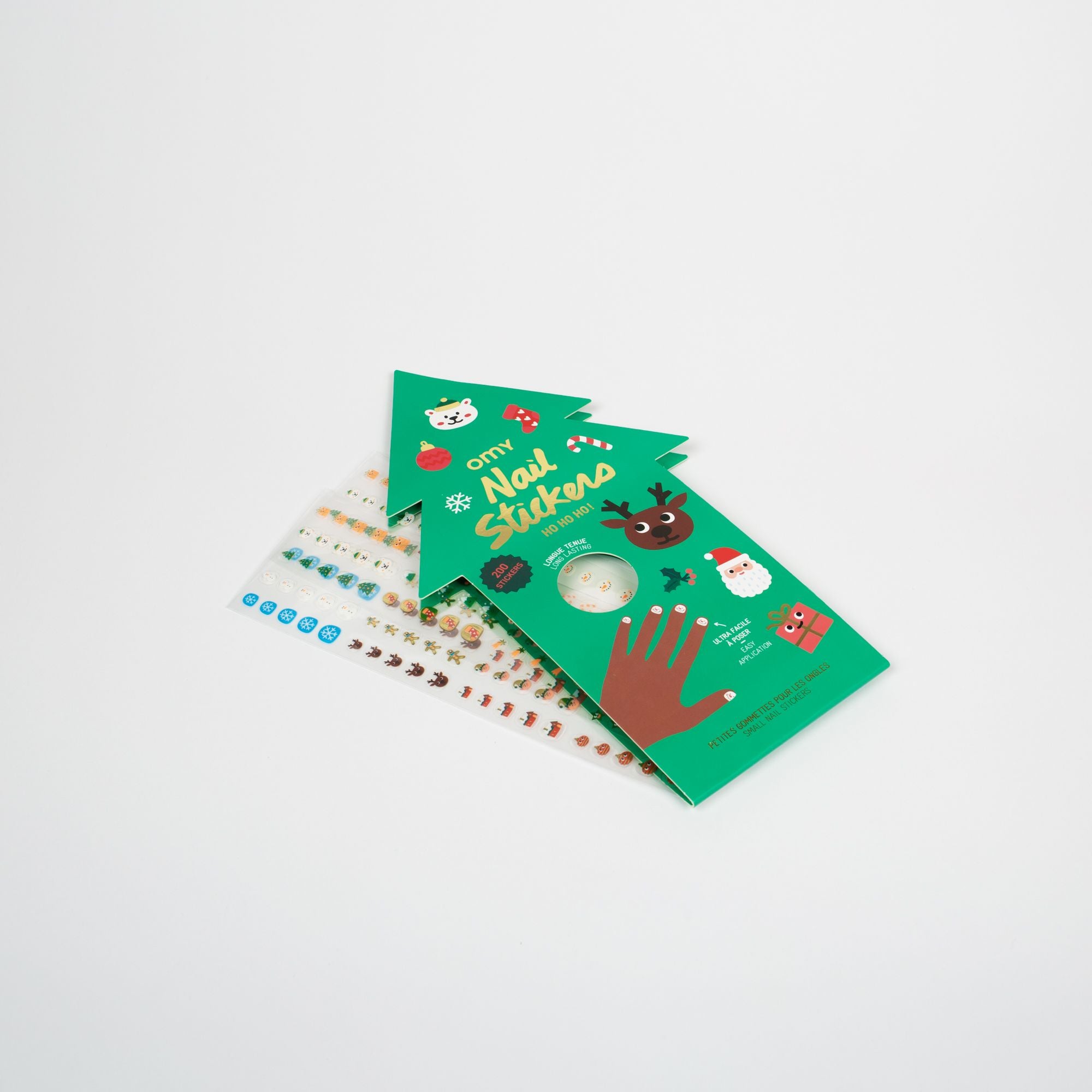 Σετ αυτοκόλλητα νυχιών HO HO HO OMY