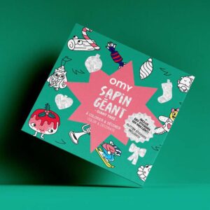 Αφίσα γίγας για ζωγραφική με αυτοκόλλητα Χριστουγεννιάτικο Δέντρο OMY