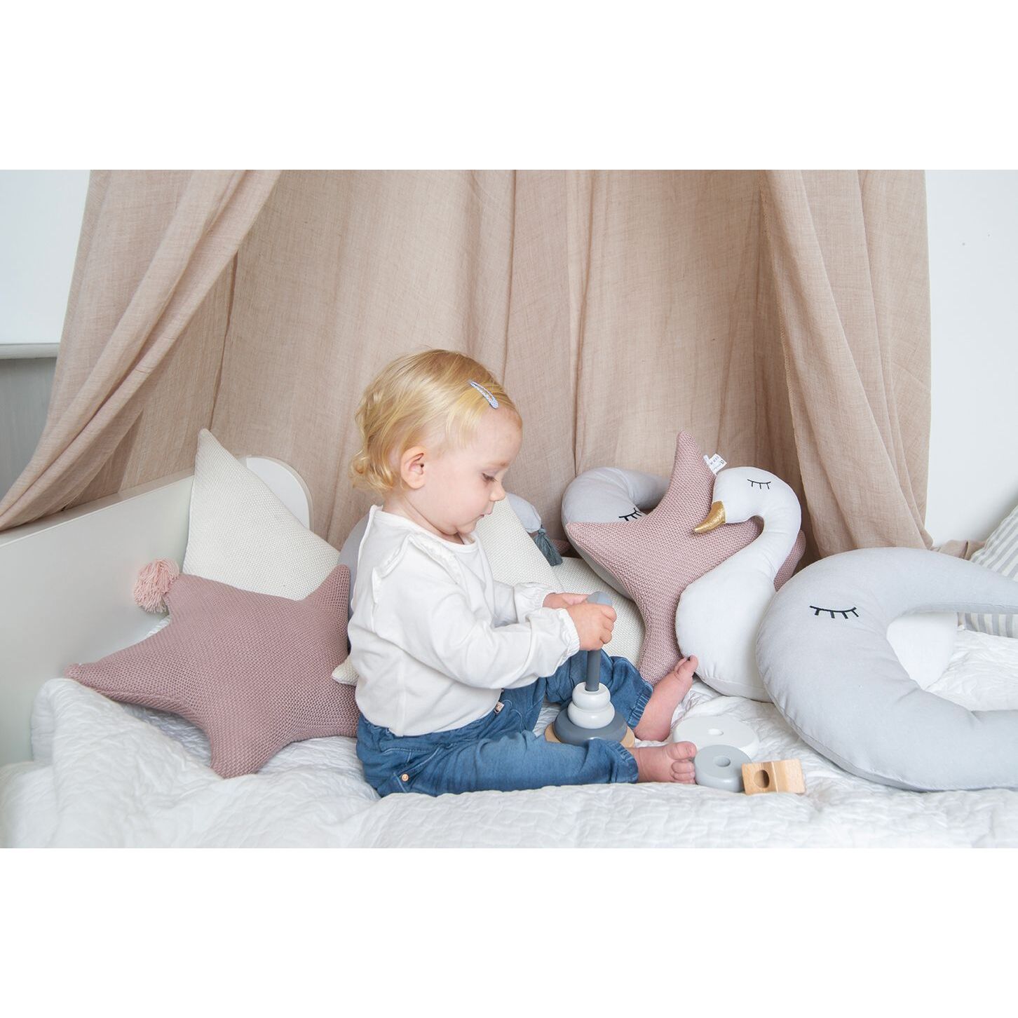 Κουνουπιέρα από γάζα Ανοιχτό Ροζ Jabadabado - Image 3