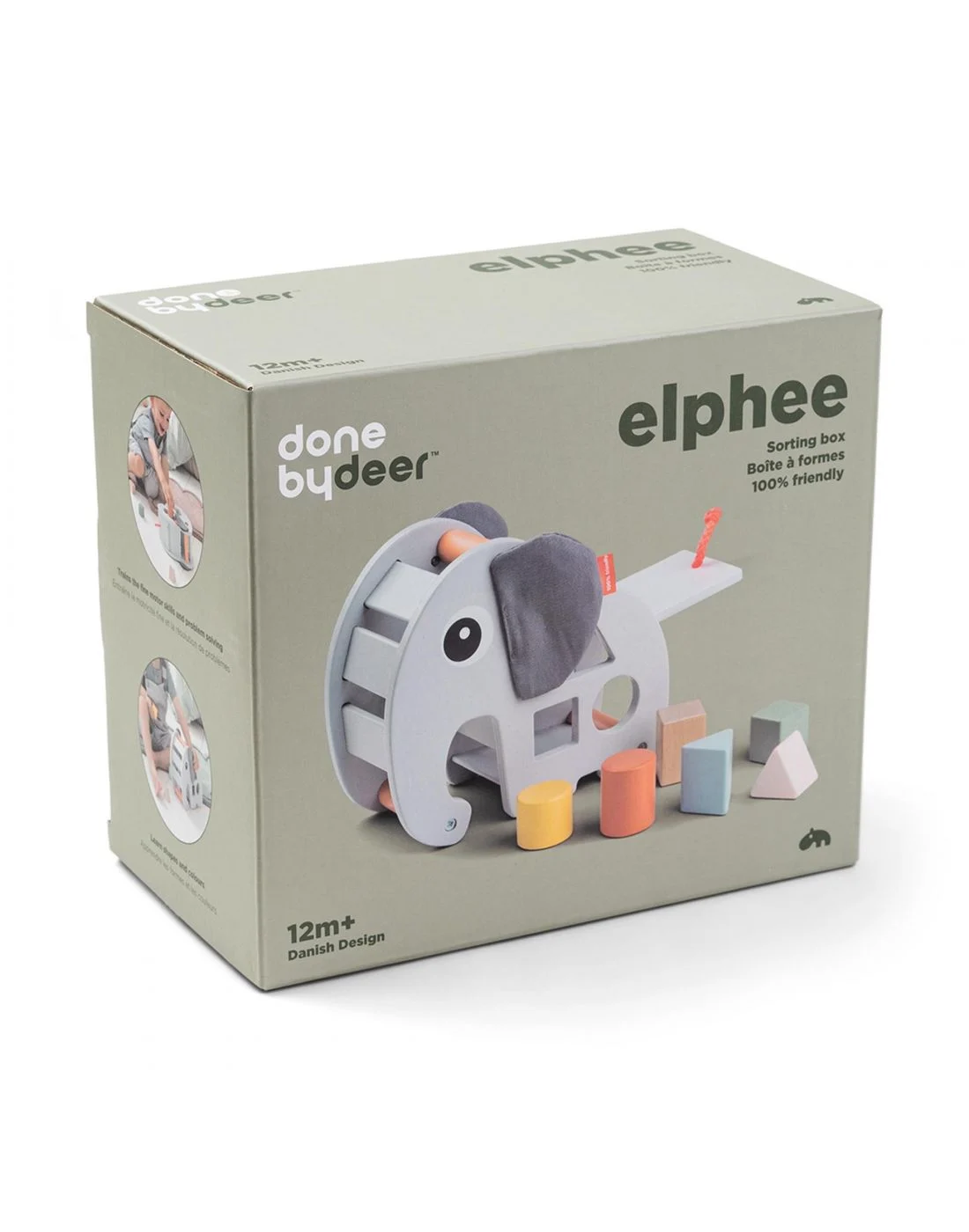 Παιδικό Παιχνίδι sorting box elphee green Done By Deer - Image 4