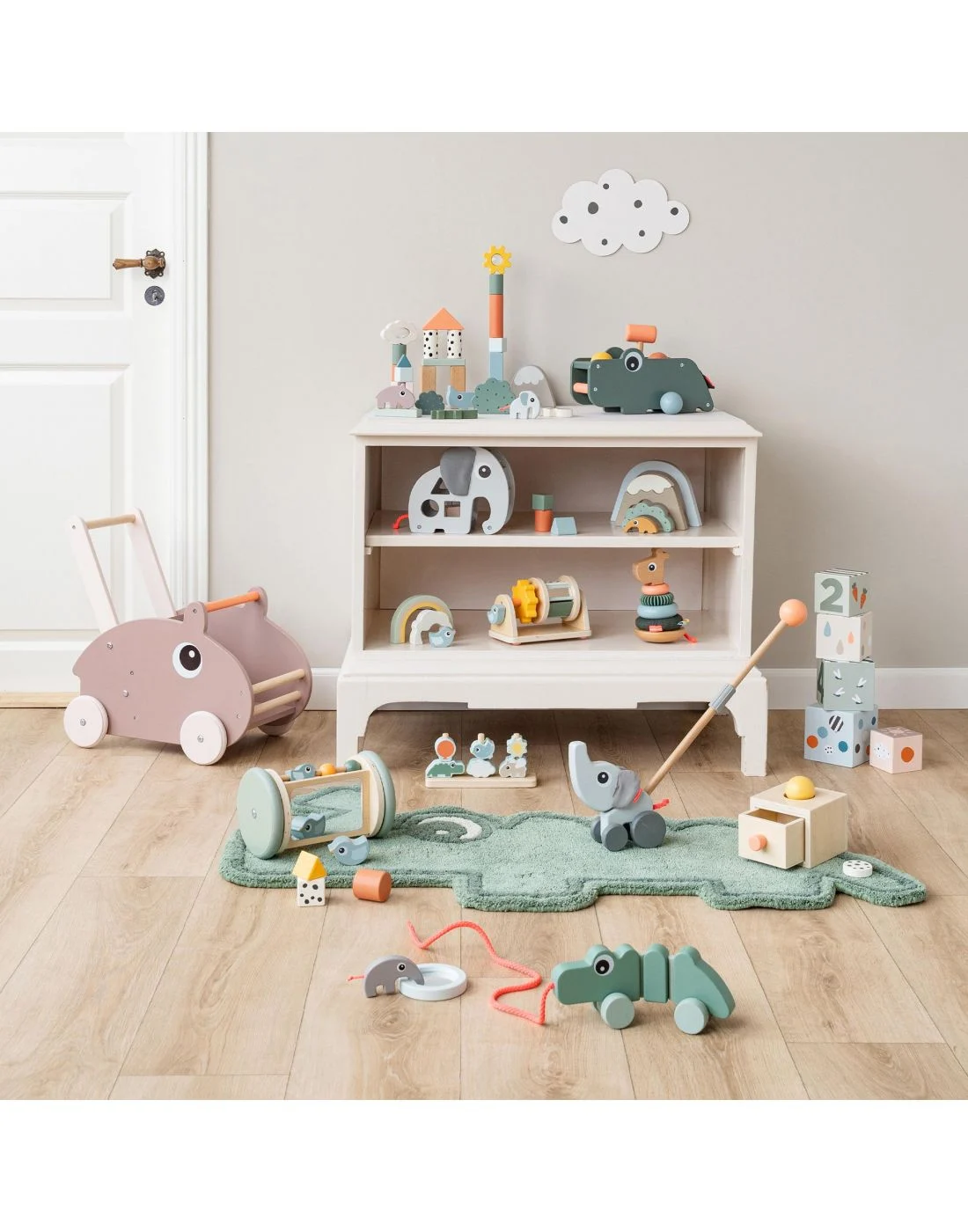 Παιδικό Παιχνίδι sorting box elphee green Done By Deer - Image 3