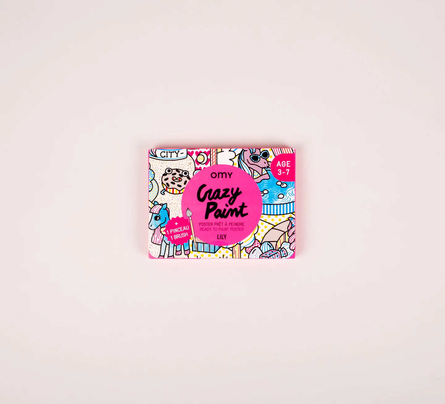 Αφίσα μίνι για ζωγραφική με πινέλο Μονόκερος Lily OMY