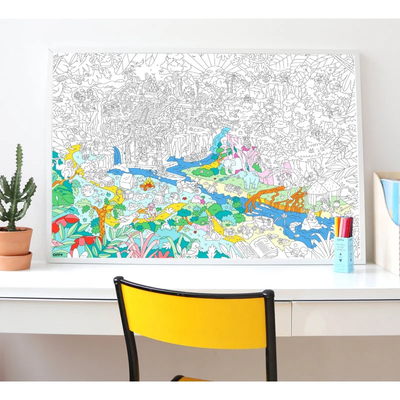 Αφίσα γίγας για ζωγραφική Ζούγκλα OMY - Image 2