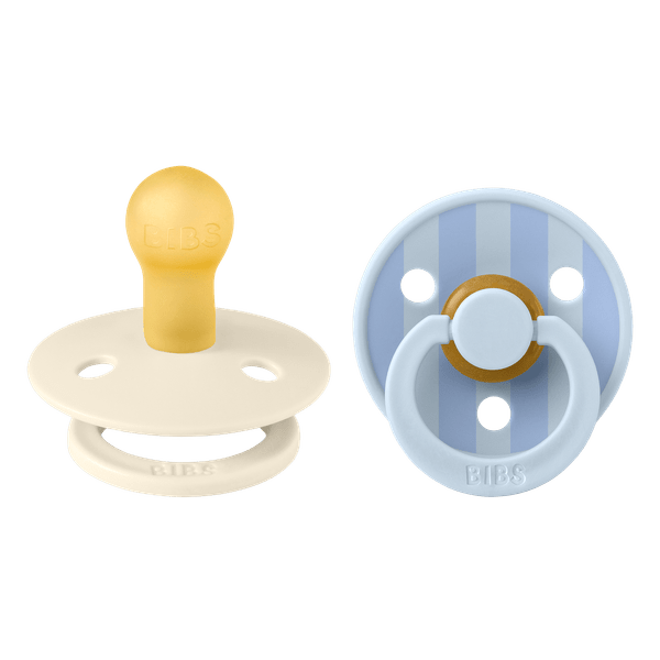 BIBS STUDIO COLLECTION ΠΙΠΙΛΕΣ 2ΤΜΧ BLOCK BABY BLUE/DUSTY BLUE MIX No1