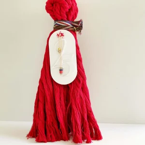 Αρωματικό Γούρι Πόρτας Tαυτότητα 25 Νήμα Κόκκινο