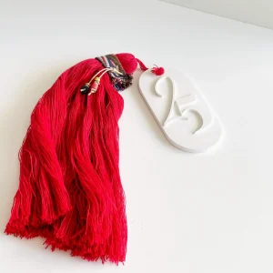 Αρωματικό Γούρι Ταυτότητα 25 Νήμα Κόκκινο