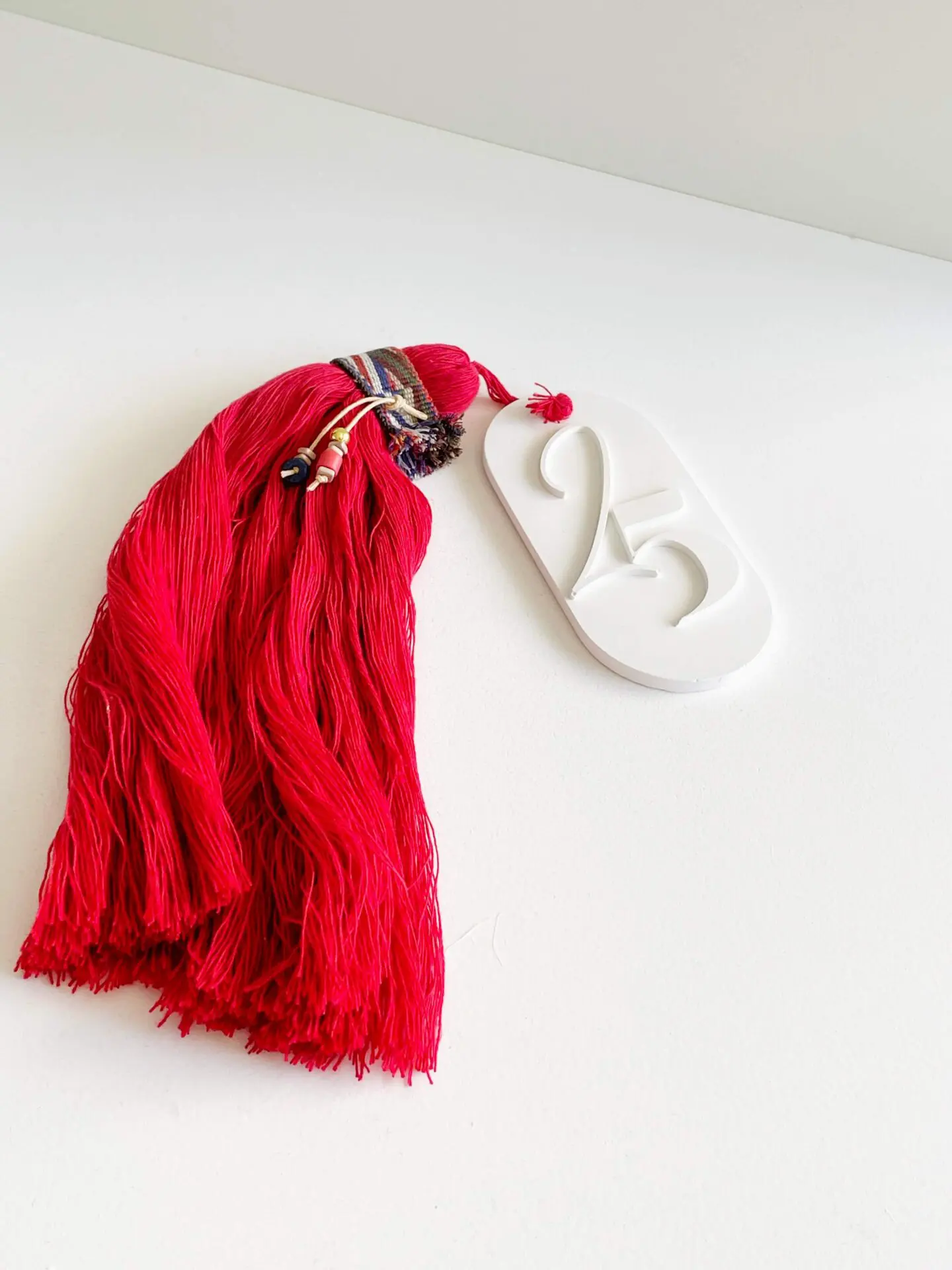 Αρωματικό Γούρι Ταυτότητα 25 Νήμα Κόκκινο