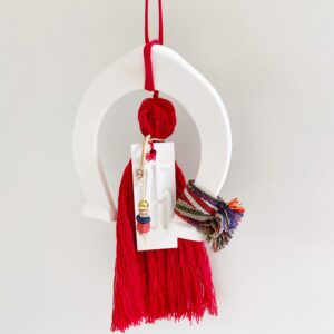 Αρωματικό Πέταλο Κρεμαστό Μεσαίο Νήμα Κόκκινο