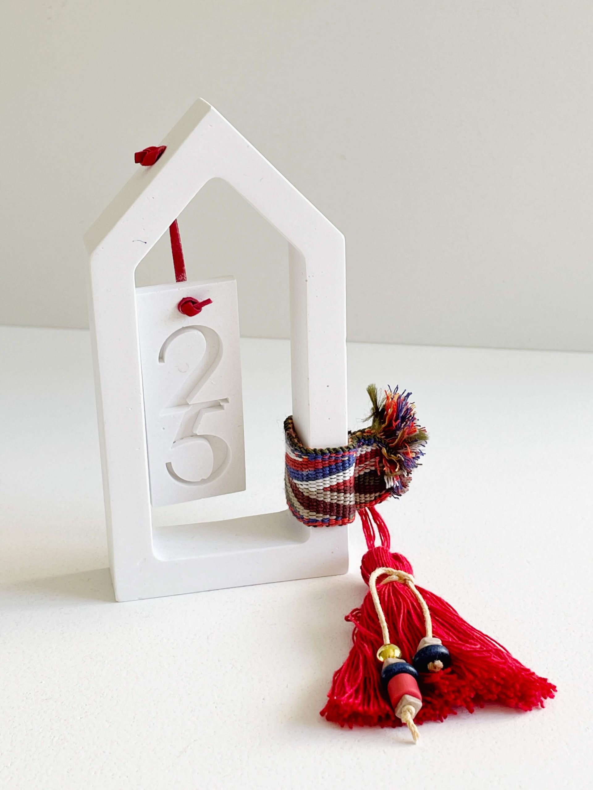 Αρωματικό Σπιτάκι Πλαίσιο Μεσαίο Νήμα Κόκκινο