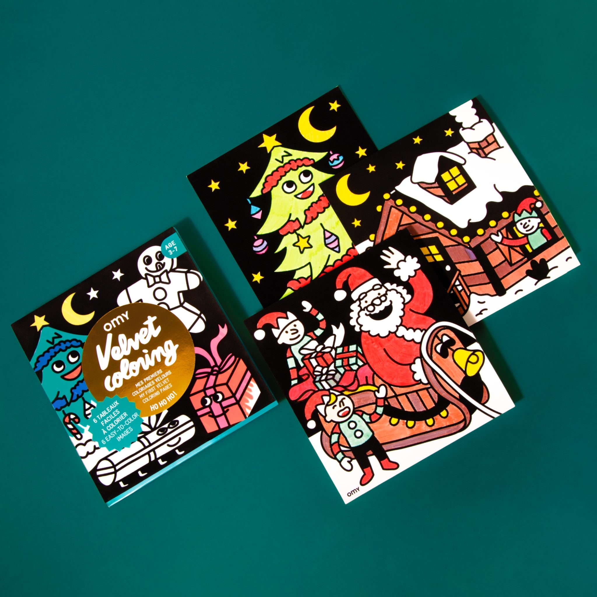 OMY Σετ ζωγραφικής με βελούδινο πλαίσιο Ho Ho Ho - Image 3