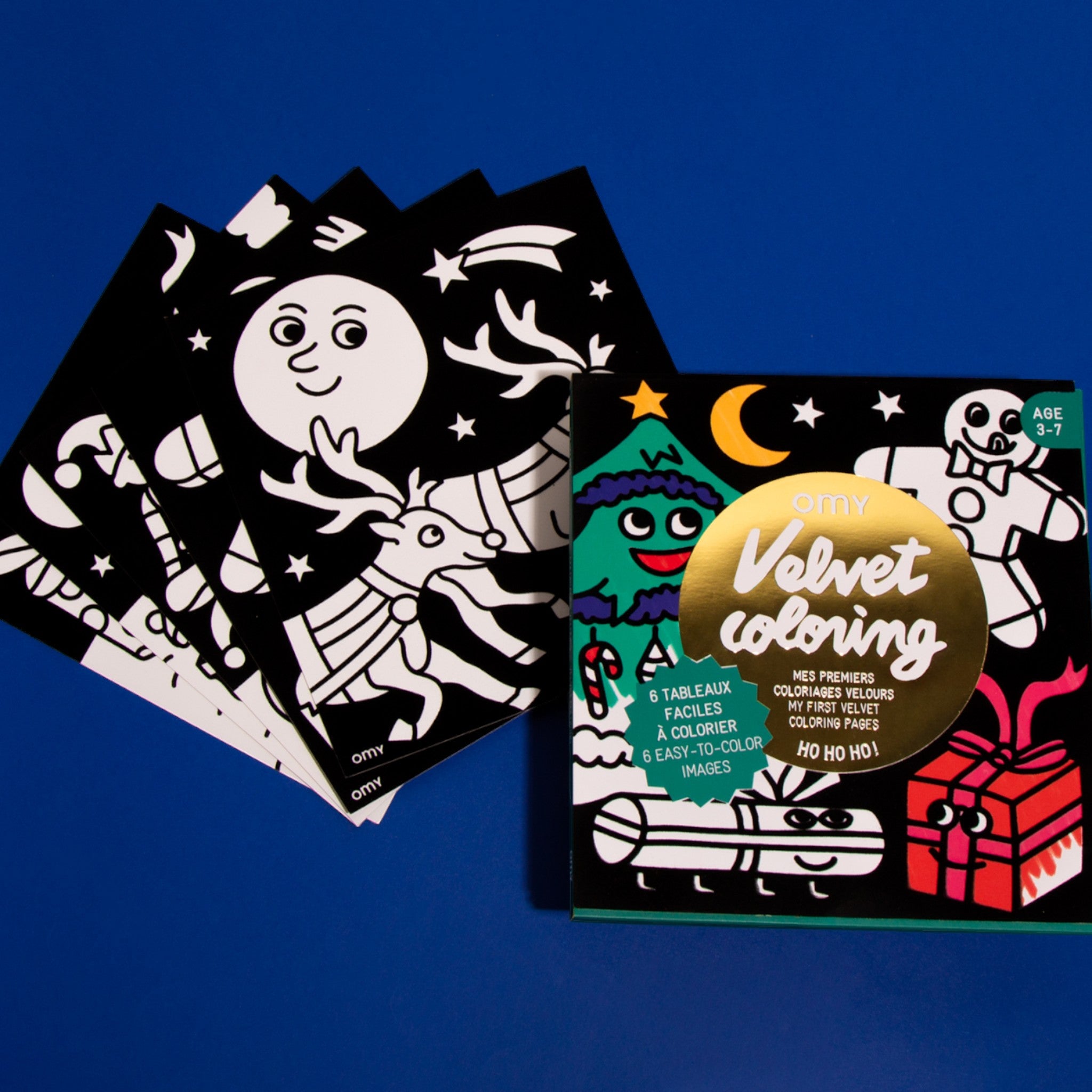 OMY Σετ ζωγραφικής με βελούδινο πλαίσιο Ho Ho Ho