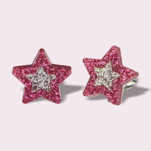Mini Cools Christmas Stars Clip-on Earrings