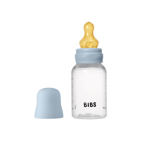 BIBS ΠΛΑΣΤΙΚΟ ΜΠΙΜΠΕΡΟ 150ml LATEX BABY BLUE