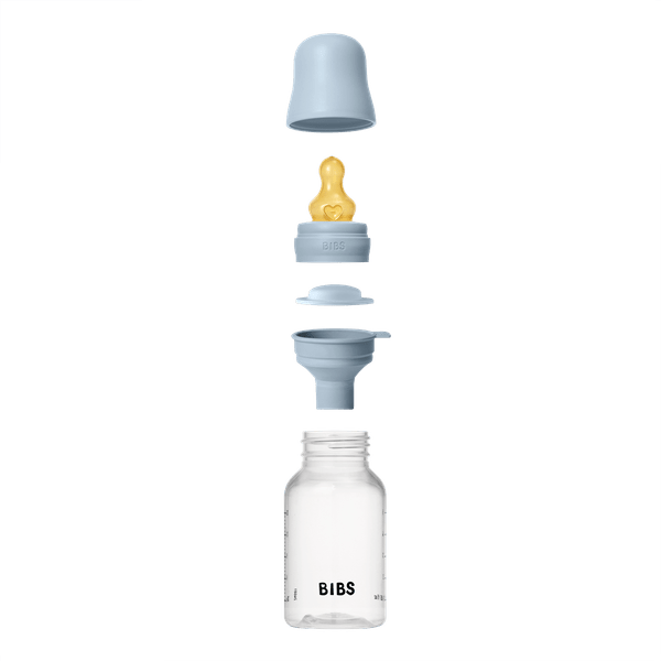 BIBS ΠΛΑΣΤΙΚΟ ΜΠΙΜΠΕΡΟ 150ml LATEX BABY BLUE - Image 2