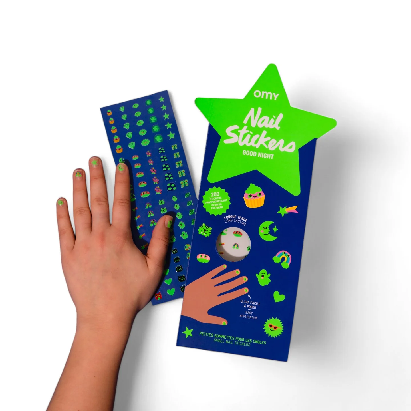 Σετ αυτοκόλλητα νυχιών Πάρτι OMY
