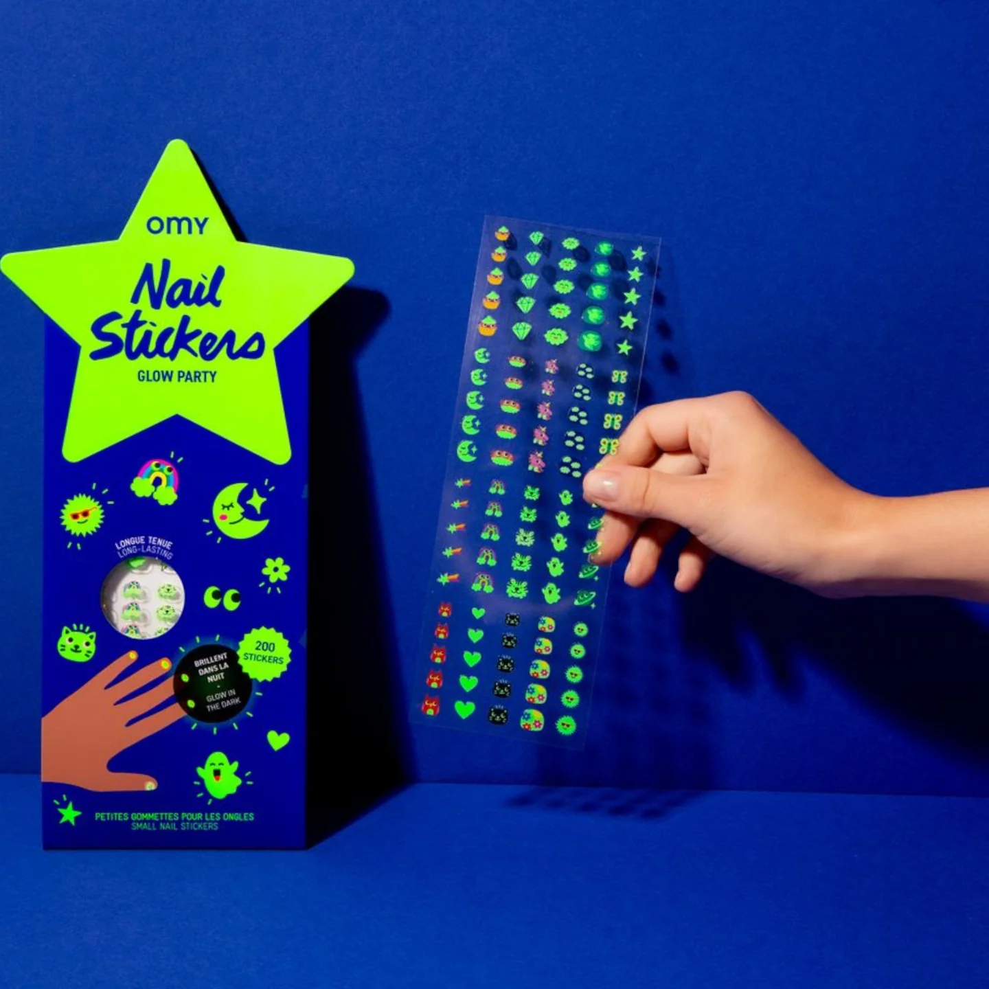 Σετ αυτοκόλλητα νυχιών Πάρτι OMY - Image 3
