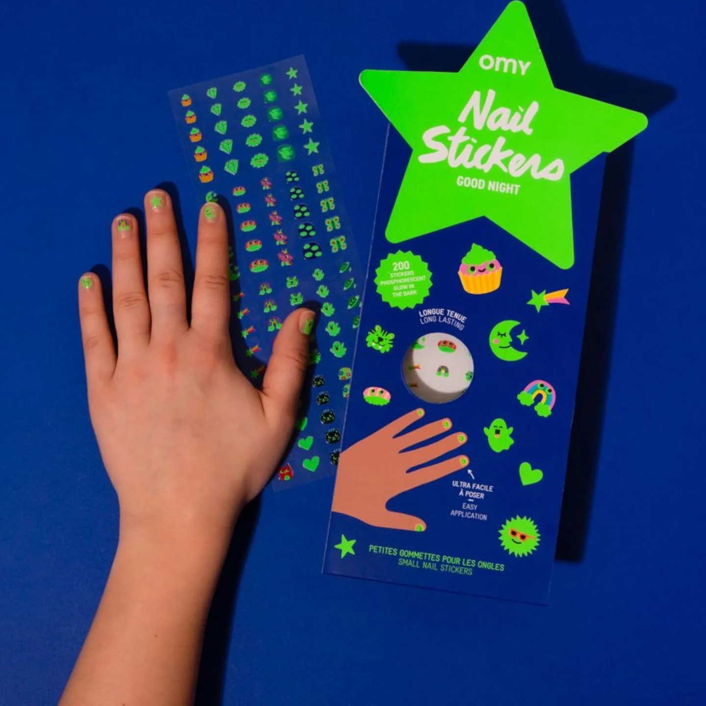 Σετ αυτοκόλλητα νυχιών Πάρτι OMY - Image 2