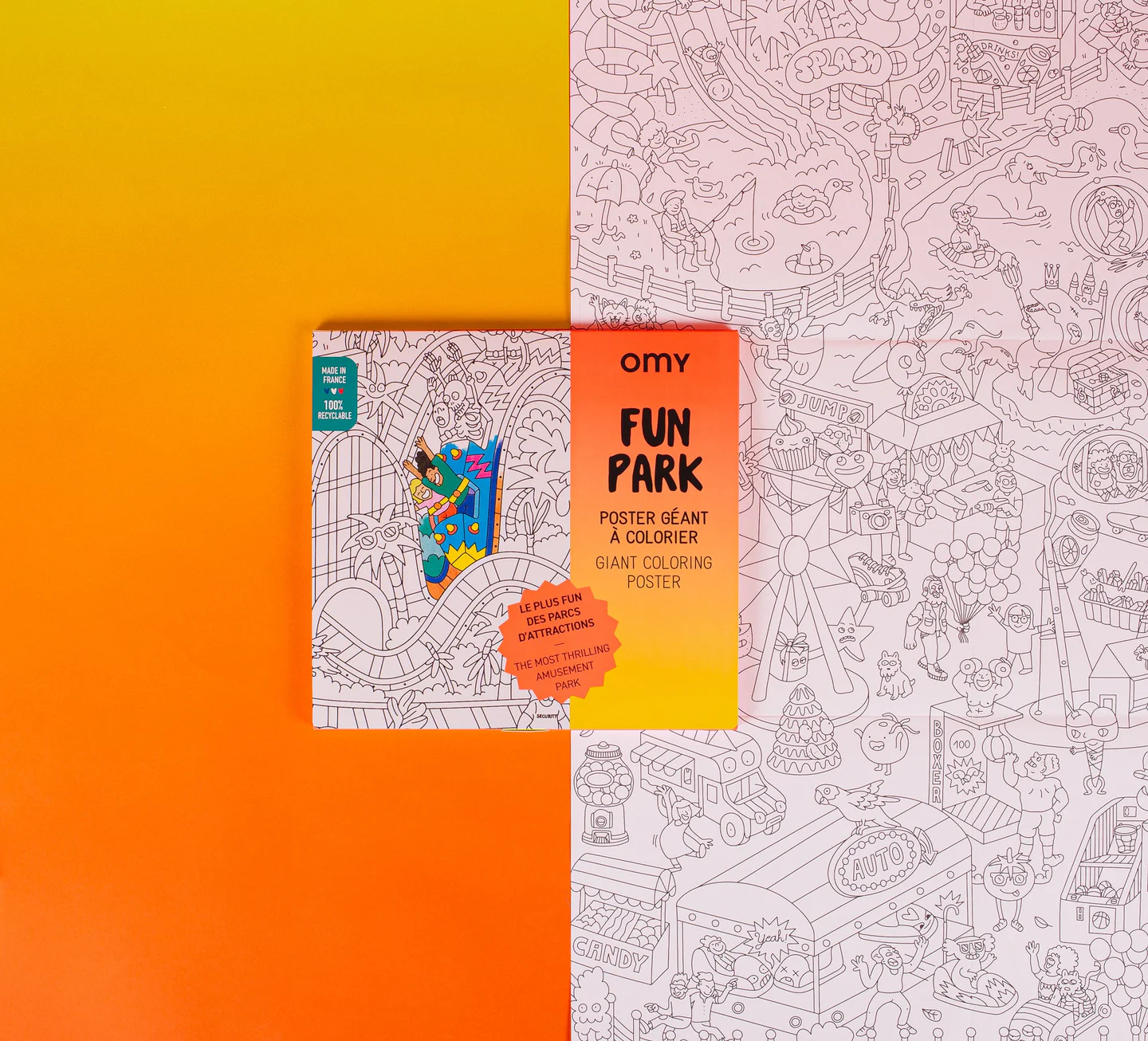 Αφίσα γίγας για ζωγραφική Fun Park OMY - Image 3