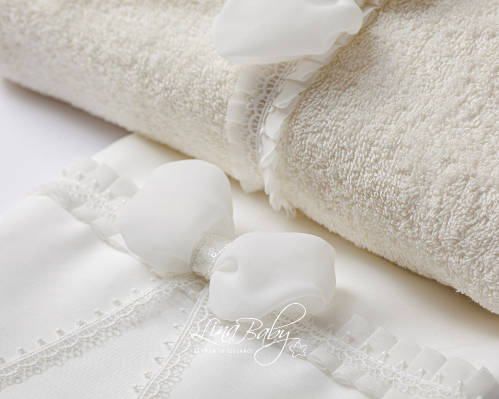 Λαδόπανα Βάπτισης Lina Baby Αλκυόνη - Image 2