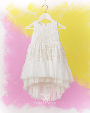Βαπτιστικό Φόρεμα SS25 MARGARET Angel Wings - Image 2