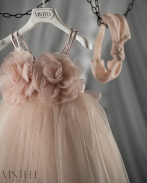 Βαπτιστικό Φόρεμα SS25 CLS6415 pink Vinte Li - Image 2