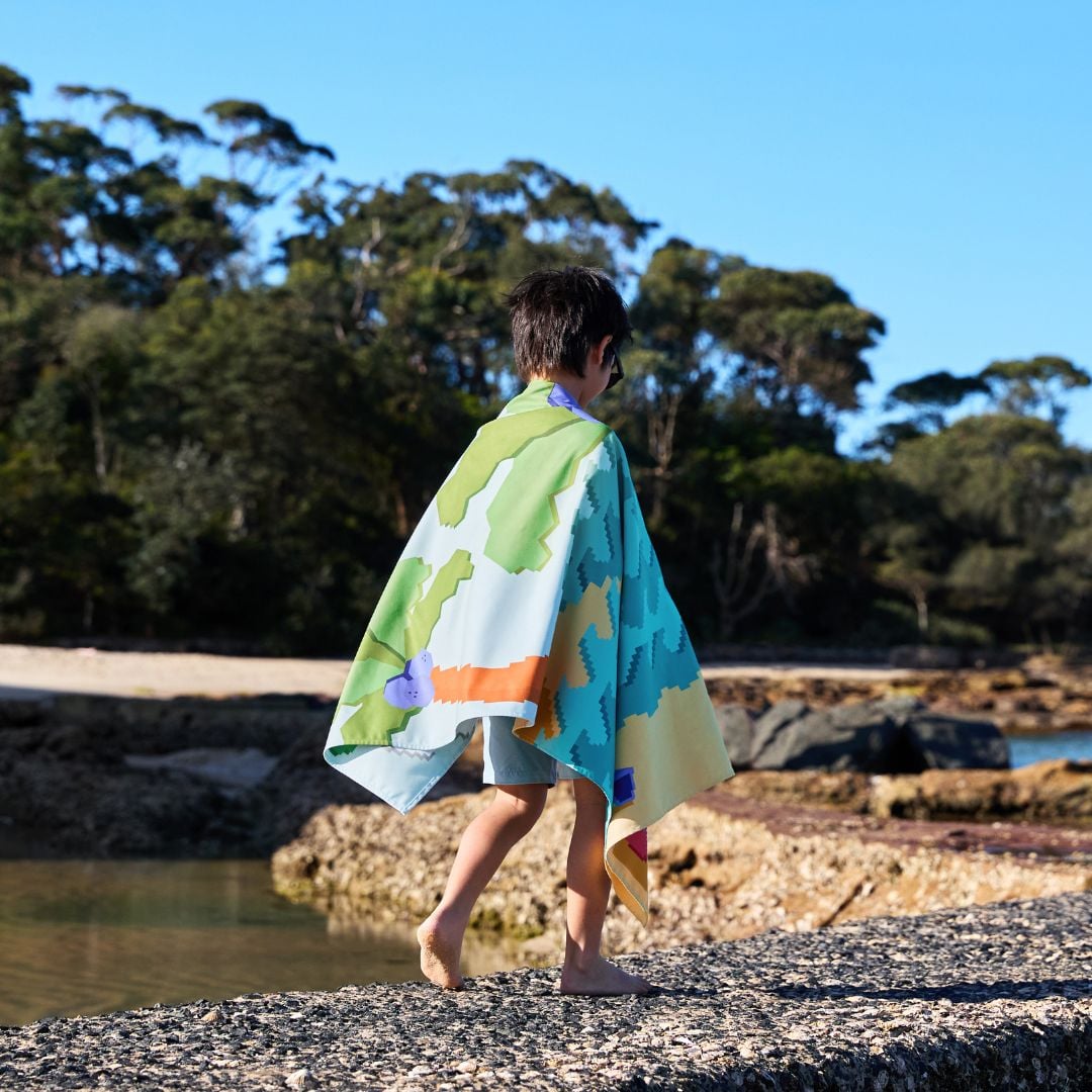 Dock & Bay Παιδική πετσέτα θαλάσσης Build A Beach Microfiber 130x70 εκ - Image 8