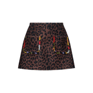 Dolce Vita Boucle Leopard Skirt TWO IN A CASTLE
